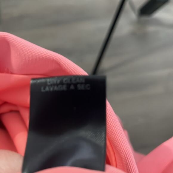 Badgley Mishka Pink Short Sleeve Dress With Exposed Zipper Size 12 - Picture 10 of 11